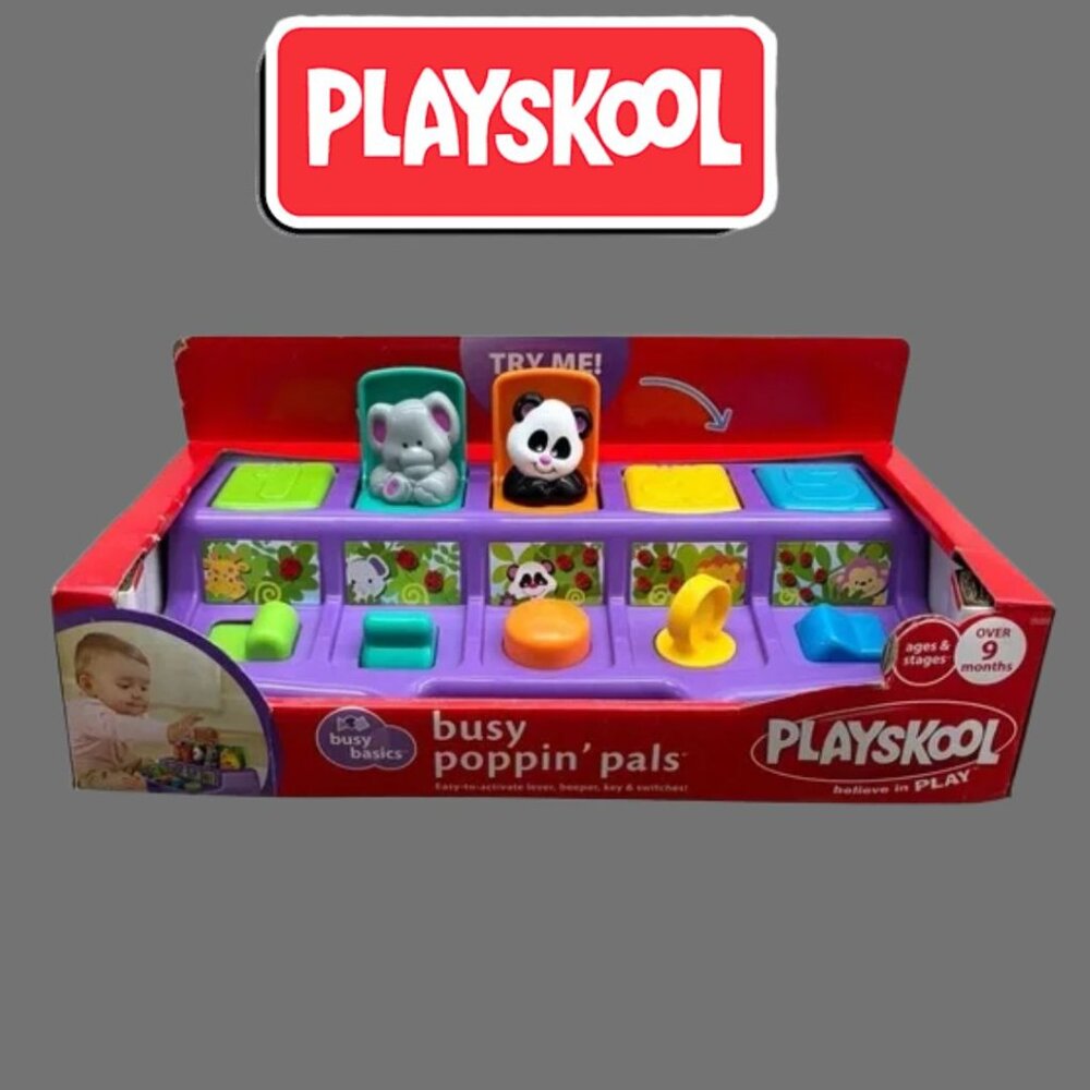 Vintage Playskool Busy Poppin' Pals Toy
